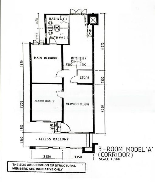 3 Room (3A) HDB for Rent in  314 Woodlands Street 31 - Image 12